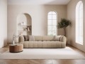 Nowoczesna 4-osobowa sofa Harry piaskowa velvet