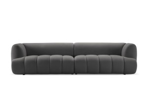 Nowoczesna 4-osobowa sofa Harry szara velvet