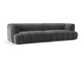 Nowoczesna 4-osobowa sofa Harry szara velvet