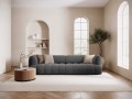 Nowoczesna 4-osobowa sofa Harry szara velvet