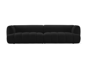 Nowoczesna 4-osobowa sofa Harry czarna velvet