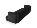 Nowoczesna 4-osobowa sofa Harry czarna velvet