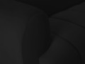 Nowoczesna 4-osobowa sofa Harry czarna velvet