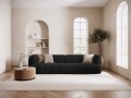 Nowoczesna 4-osobowa sofa Harry czarna velvet