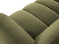 Obszerna nowoczesna sofa narożna Harry oliwkowa L/P velvet