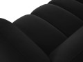 Obszerna nowoczesna sofa narożna Harry czarna L/P velvet