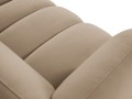 Nowoczesna sofa narożna 3-osobowa Harry piaskowa L/P velvet