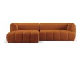 Nowoczesna sofa narożna 3-osobowa Harry terra L/P velvet