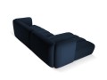 Nowoczesna sofa narożna 3-osobowa Harry granatowa L/P velvet