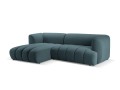 Nowoczesna sofa narożna 3-osobowa Harry morska L/P velvet