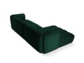 Nowoczesna sofa narożna 3-osobowa Harry butelkowa zieleń L/P velvet