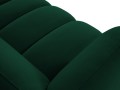 Nowoczesna sofa narożna 3-osobowa Harry butelkowa zieleń L/P velvet