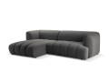 Nowoczesna sofa narożna 3-osobowa Harry szara L/P velvet
