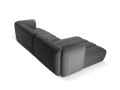 Nowoczesna sofa narożna 3-osobowa Harry szara L/P velvet