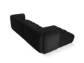 Nowoczesna sofa narożna 3-osobowa Harry czarna L/P velvet