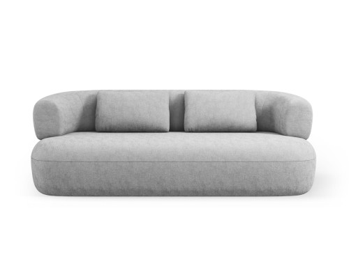 Nowoczesna sofa 3-osobowa Jenny jasnoszara szenil 