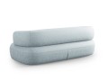 Nowoczesna sofa 3-osobowa Jenny błękitna szenil
