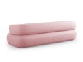 Nowoczesna sofa 4-osobowa Jenny pudrowy róż szenil 