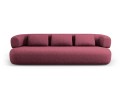 Nowoczesna sofa 4-osobowa Jenny  bordowa szenil