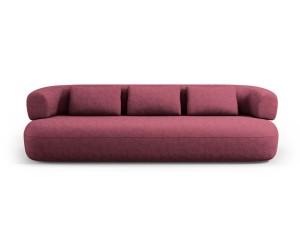 Nowoczesna sofa 4-osobowa Jenny  bordowa szenil