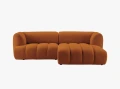 Nowoczesna sofa narożna 3-osobowa Harry terra L/P velvet