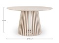 Okrągły stół jadalniany mango kremowy Odion 130