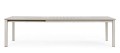 Rozkładany aluminiowy stół jadalniany Konnor piaskowy 200-300/110