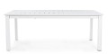 Rozkładany aluminiowy stół jadalniany Konnor biały 160-240/100