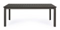 Rozkładany aluminiowy stół jadalniany Konnor antracytowy 160-240/100