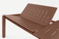 Rozkładany aluminiowy stół jadalniany Konnor terra 160-240/100