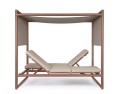 Łóżko ogrodowe Konnor z ruchomym baldachimem Terra