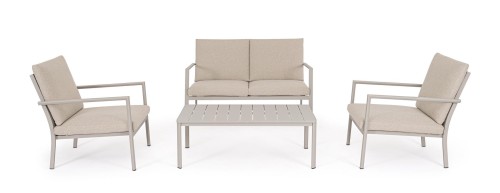 Piaskowy minimalistyczny zestaw ogrodowy Konnor
