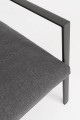 Antracytowy minimalistyczny zestaw ogrodowy Konnor