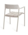 Eleganckie krzesło ogrodowe Ropery piaskowy