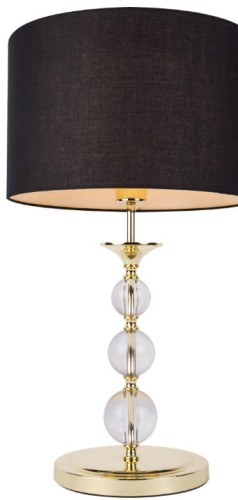 Lampa stołowa REA czarno złota