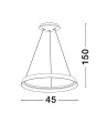 Lampa wisząca BATALLAS 45 czarna
