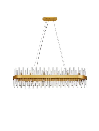 Owalna lampa wisząca złota CHOLULA M