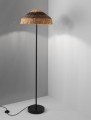 Lampa podłogowa BERMEJO rattanowa
