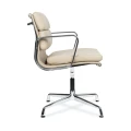 Beżowy fotel biurowy konferencyjny skóra naturalna Taupe 708