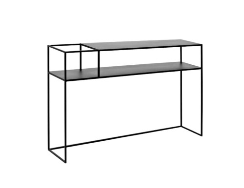 Konsola Senso Flower Metal czarna 120x25
