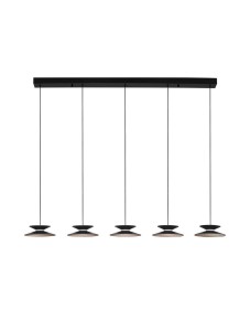 Lampa wisząca GUANAY Line-5 czarna