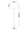 Lampa podłogowa GUAVIARE biała 