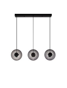 Lampa wisząca HUACARAJE Line-3 dymione szkło