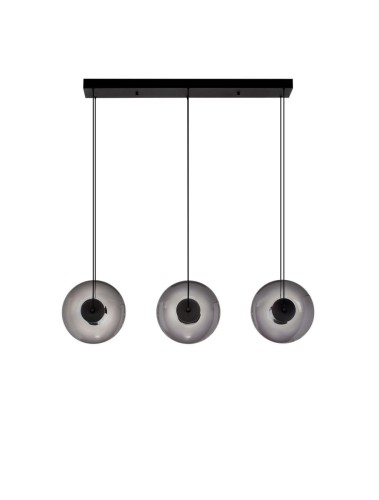 Lampa wisząca HUACARAJE Line-3 dymione szkło