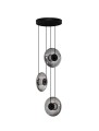 Lampa wisząca HUACARAJE Disc-3 dymione szkło