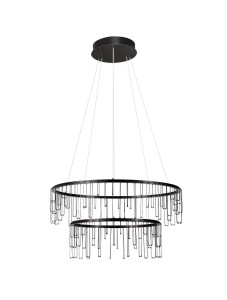 Lampa wisząca HUARAZ Double czarna