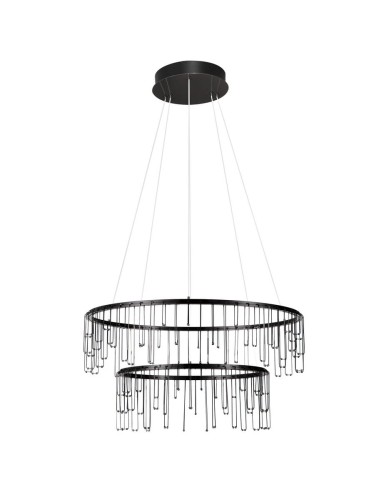 Lampa wisząca HUARAZ Double czarna