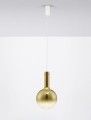 Lampa wisząca JAVIER złote szkło