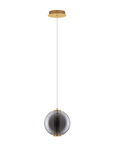 Lampa wisząca MORROS Ball dymione szkło