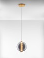Lampa wisząca MORROS Ball dymione szkło